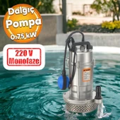 Alüminyum Gövdeli 1 Hp Dalgıç Tip Temiz Su Pompası Rainpump 0.75 Kw Monofaze Kuyu Drenaj Boşaltma - 1