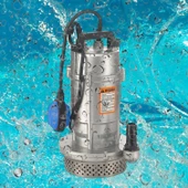 Alüminyum Gövdeli 1.5 Hp Dalgıç Tip Temiz Su Pompası Rainpump 1.1 Kw Monofaze Kuyu Drenaj Boşaltma thumbnail 3