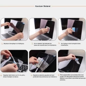 Ekran Koruyucu Macbook Air M2-M3-M4 15 inç Parlak Anti Scratch (15.3” Air) A2941 A3114 A3241 Uyumlu - 6