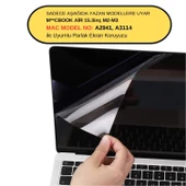 Ekran Koruyucu Macbook Air M2-M3-M4 15 inç Parlak Anti Scratch (15.3” Air) A2941 A3114 A3241 Uyumlu - 2