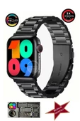 Watch 9 SuperHD Amoled Akıllı Saat Çelik Kordon +2 Kordon ve Bileklik Hediyeli Sağlık Spor Takibi - 2