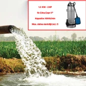 Alüminyum Gövdeli 2 Hp Dalgıç Tip Temiz Su Pompası Rainpump 1.5 Kw Trifaze Kuyu Drenaj Boşaltma - 5