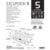 Şişme Bot Seti - Intex - Excursion 5 - 315cm - 5 Kişilik(68325) - 8