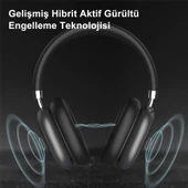 LinkTech HP5 ANC Kulak Üstü Kablosuz Bluetooth Kulaklık - 4