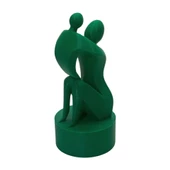 3D Anne ve Çocuk Figür - Yeşil - 7