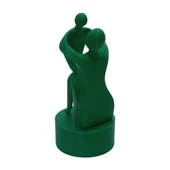 3D Anne ve Çocuk Figür - Yeşil - 2