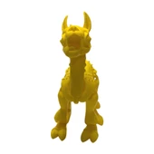 3D Hareketli Oyuncak Lama - Sarı thumbnail 2