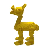 3D Hareketli Oyuncak Lama - Sarı thumbnail 1