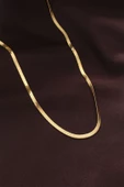 316L Çelik Altın Renk 60 cm İtalyan Zincir Kolye - TJ-BKO6230 - 1
