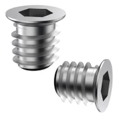 Metal Düz Dişli Dübel Ahşap Dübeli M8 10x15 Diş Çinko Mobilya Bağlantı Ünite Birleştirme (50 ADET) - 5