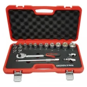 İzeltaş 1113 00 2017 Altı Köşe Lokma Anahtar Takımı 1/2" 17 Parça - 1