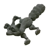 3D Hareketli Tilki Oyuncak - Gri thumbnail 5