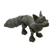 3D Hareketli Tilki Oyuncak - Gri thumbnail 7