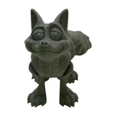 3D Hareketli Tilki Oyuncak - Gri thumbnail 3