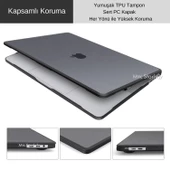 Macbook Air Kılıf 15.3 inç M2-M3-M4, TPU Outdoor (Air 15”) A2941 A3114 A3241 ile Uyumlu - 4