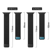 Cda Store Apple Watc 42-44-45-49 mm Uyumlu Çift renk Metal Mıknatıslı Kordon - 4
