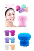 Mini Surat Peeling Siyah Nokta Ölü Cilt Gözenek El Yüz Temizleme Silikon Yüz Temizleme Fırçası - 3