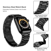 Cda Store Apple Watc 42-44-45-49 mm Uyumlu Metal Kordon Kolaylıkla her ölçüye uygun ayarlanabilir - 3