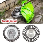 Kaldırım Temizleme Aparatı Yol Taş Duvar Beton Çıkmış Otları Süpürme Metal Motorlu Tırpan Misinası - 4
