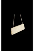 Gold Kroko Deri Kadın Clutch - 4