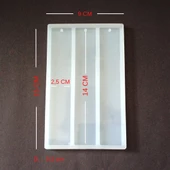 EPOKSİ REÇİNE SİLİKON KALIP DİK KÖŞELİ KİTAP AYRACI ÜÇLÜ 1. KALİTE HB8040-0001 - 1