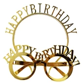 Happy Birthday Gözlük Ve Taç - 1