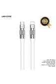 wekome Wdc-187 Type-c To Lightning Pd 20w Hızlı Şarj Data Kablo 1 Metre Beyaz - 1