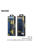 wekome Wdc-189 2 In 1 Type-c / Type-c To Lightning 65w 20w Hızlı Şarj Data Kablo 1 Metre - 5