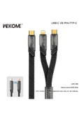 wekome Wdc-189 2 In 1 Type-c / Type-c To Lightning 65w 20w Hızlı Şarj Data Kablo 1 Metre - 6