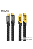 wekome Wdc-192 100w Type-c To Type-c Pd Hızlı Şarj Data Kablo 1 Metre Sarı - 3