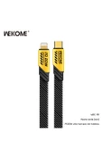 wekome Wdc-191 Type-c To Lightning Pd 20w Hızlı Şarj Data Kablo 1 Metre Sarı - 1