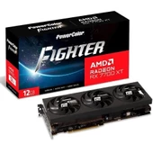 PowerColor Fıghter RX 7700XT 12G-F/OC 12GB GDDR6 192Bit DX12 Ekran Kartı - 1