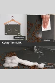 MAtGo Pati Food Water Gri Evcil Hayvan Beslenme Matı Kaymaz Sıvı Geçirmez Kedi Köpek Mama Paspası 50x70cm - 3
