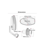 Motosiklet Gidon Aynası Siyah Renk Siyah Topuz 22 Mm Gidon Uyumlu _Supermoto - 5