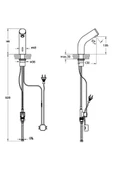 Sento Çocuk A47188 Temassız Lavabo Bataryası, Elektrikli, Tek Su Girişli, Krom - Yeşil - 2