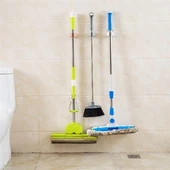 Periboia® Tekli Duvara Yapışkanlı Mop Tutucu Aparat Sopa Askısı - 2