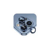 Shaza Iphone 15/15 Plus İle Uyumlu Darbeye Dayanıklı Mekanizmalı Safir Kamera Lens Koruyucu Mavi - 1