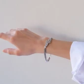 316L Çelik Zirkon Taşlı Kadın Bileklik  BLK-1033 thumbnail 4