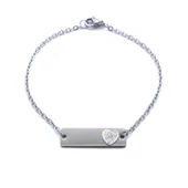 316L Çelik Kalp Model Unisex Bileklik BLK-1018 thumbnail 2