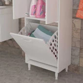 MODİLAYN Gamzem BANYO 55 x 138 cm Çamaşır Bölmeli Banyo Dolabı thumbnail 3