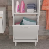 MODİLAYN Gamzem BANYO 55 x 138 cm Çamaşır Bölmeli Banyo Dolabı thumbnail 4