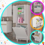 MODİLAYN Gamzem BANYO 55 x 138 cm Çamaşır Bölmeli Banyo Dolabı thumbnail 1