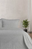 MERİNOS MODERN LİNE 3 PARÇA BATTANİYE SET (ÇİFT KİŞİLİK) GRİ - 1