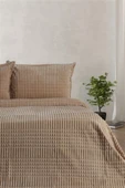 MERİNOS MODERN LİNE 3 PARÇA BATTANİYE SET (ÇİFT KİŞİLİK) MOCHA - 3