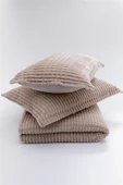 MERİNOS MODERN LİNE 3 PARÇA BATTANİYE SET (ÇİFT KİŞİLİK) MOCHA - 2