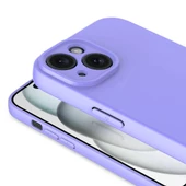 iPhone 15 Plus Uyumlu Kılıf İç Yüzeyi Kadife Lansman Kapak - 9