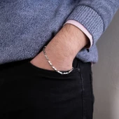 Kare Model Çelik Erkek Bilekliği EBLK-508 thumbnail 2