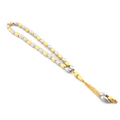 FerizZ 316L Çelik Arpa Kesim Çift Renkli Tesbih T-166 - 1