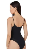 Kadın Modal Spagetti Askılı Kancalı Bodysuit Tops Atlet Belinay0860 - 5