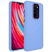 Xiaomi Redmi Note 8 Pro Uyumlu  Uyumlu KılıfMetal Çerçeve ve Buton Tasarımlı Silikon Luna Kapak - 1